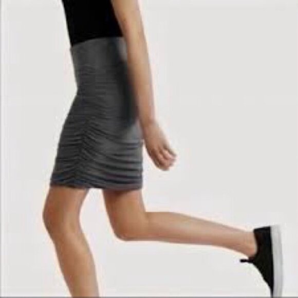 Kit & Ace ruche cashmere modal blend skirt Sz 10 - Picture 1 of 8